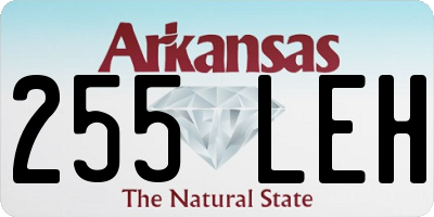 AR license plate 255LEH
