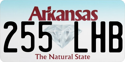 AR license plate 255LHB