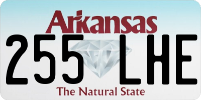 AR license plate 255LHE