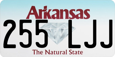 AR license plate 255LJJ