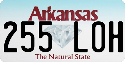 AR license plate 255LOH