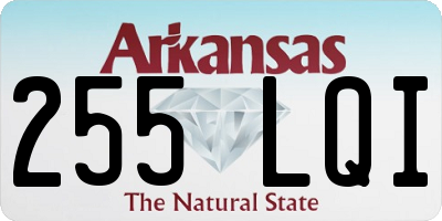 AR license plate 255LQI