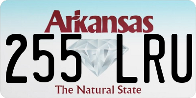 AR license plate 255LRU