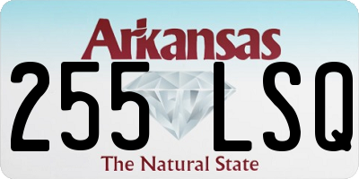 AR license plate 255LSQ