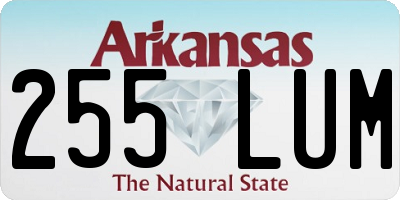 AR license plate 255LUM