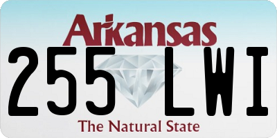 AR license plate 255LWI