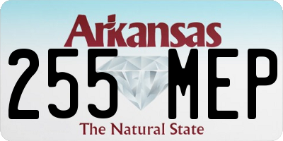 AR license plate 255MEP