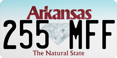 AR license plate 255MFF