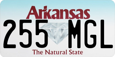AR license plate 255MGL