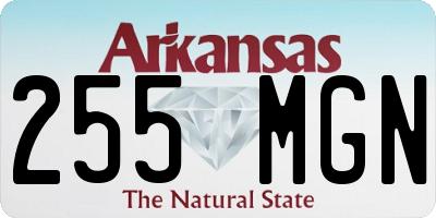 AR license plate 255MGN