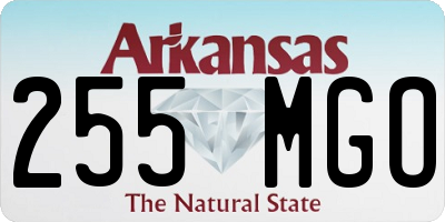 AR license plate 255MGO