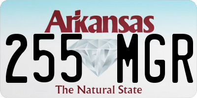 AR license plate 255MGR
