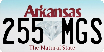AR license plate 255MGS
