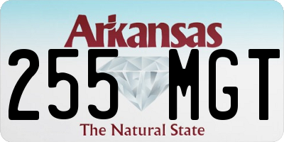 AR license plate 255MGT