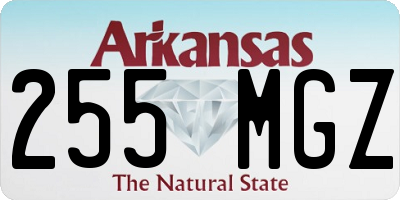 AR license plate 255MGZ