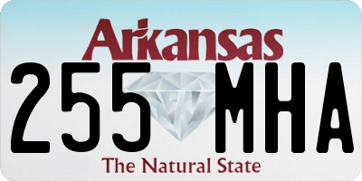 AR license plate 255MHA