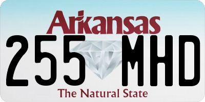 AR license plate 255MHD