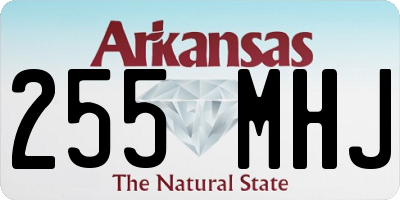 AR license plate 255MHJ