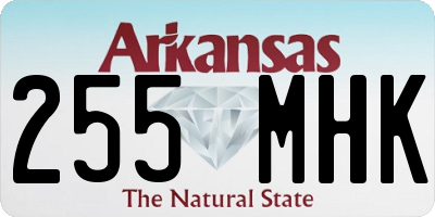 AR license plate 255MHK