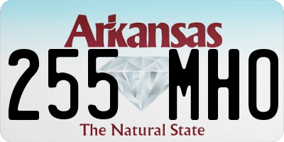 AR license plate 255MHO