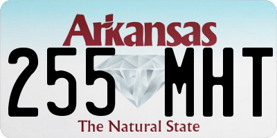 AR license plate 255MHT