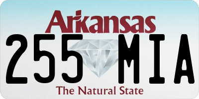 AR license plate 255MIA
