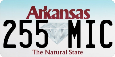 AR license plate 255MIC