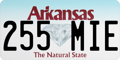 AR license plate 255MIE