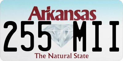 AR license plate 255MII