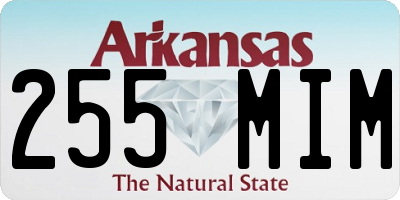 AR license plate 255MIM