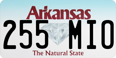 AR license plate 255MIO