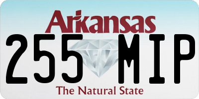 AR license plate 255MIP