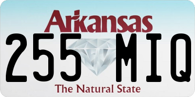 AR license plate 255MIQ