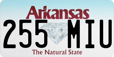 AR license plate 255MIU