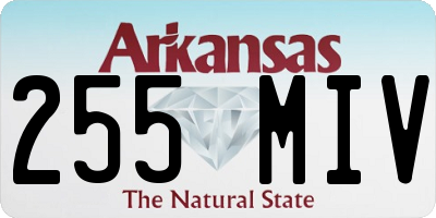 AR license plate 255MIV
