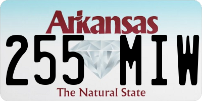 AR license plate 255MIW