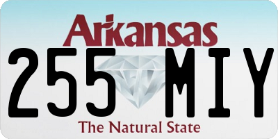AR license plate 255MIY