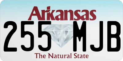 AR license plate 255MJB