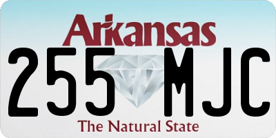 AR license plate 255MJC