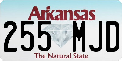 AR license plate 255MJD