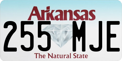 AR license plate 255MJE