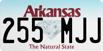 AR license plate 255MJJ