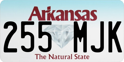 AR license plate 255MJK