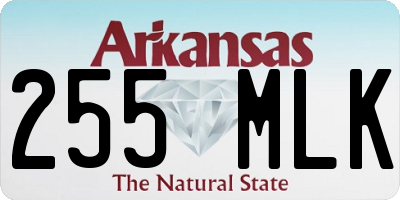 AR license plate 255MLK