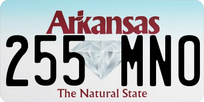 AR license plate 255MNO