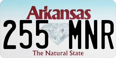 AR license plate 255MNR