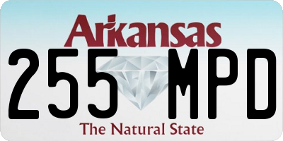 AR license plate 255MPD