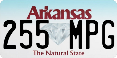 AR license plate 255MPG