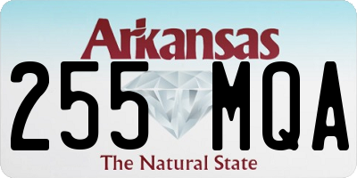 AR license plate 255MQA