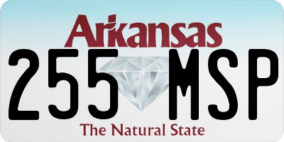 AR license plate 255MSP